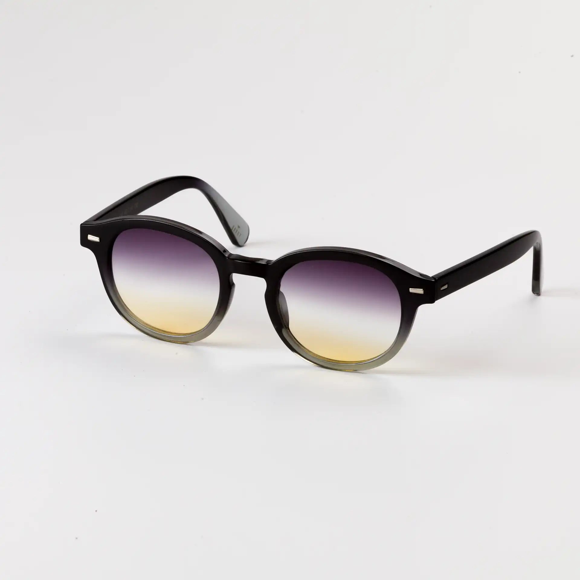 Furab Siyah Gri Çerçeveli Mor Turuncu Cam  Kadın Güneş Gözlüğü